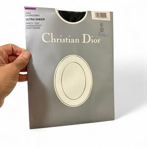 Christian Dior vintage Ultra Sheer Pantyhose in Black